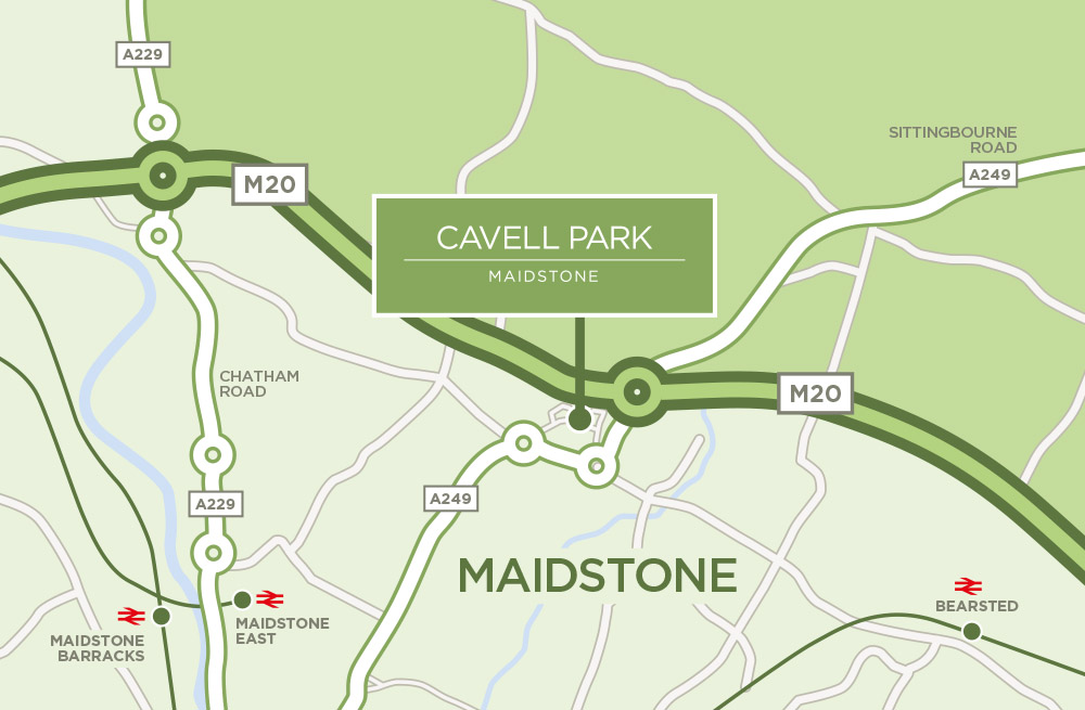 cavell park care home map
