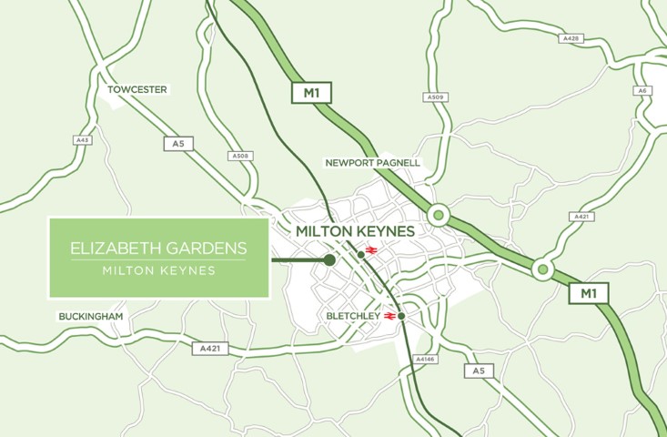 elizabeth gardens map