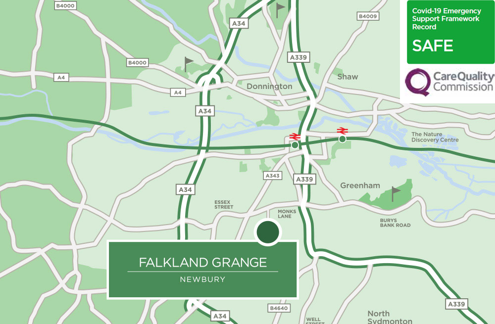 falkland grange care home map