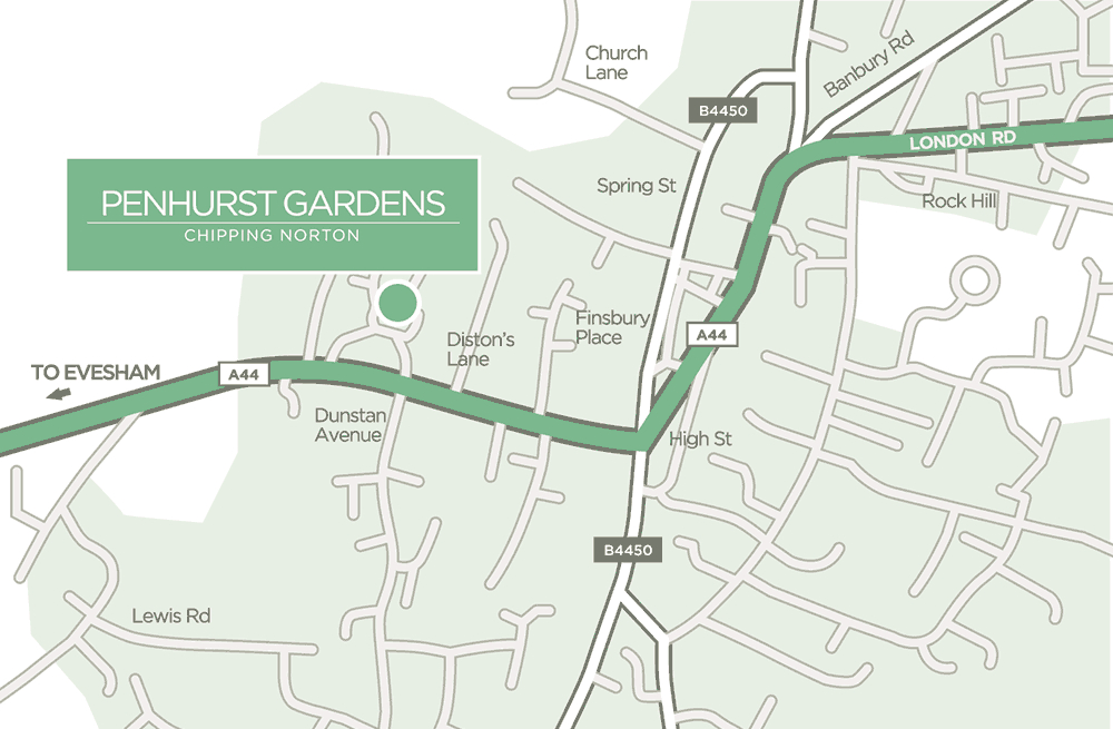penhurst gardens care home map