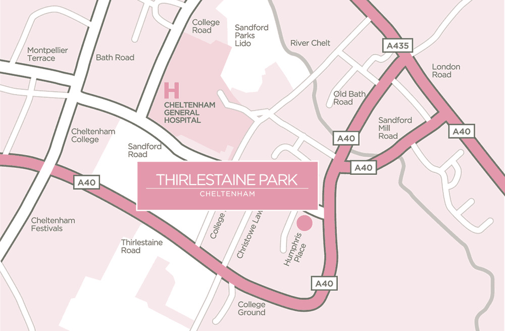 thirlestaine park care home map