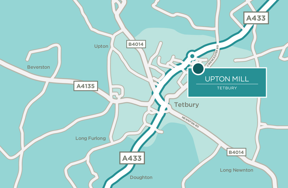 upton mill care home map
