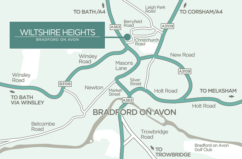 wiltshire heights care home map